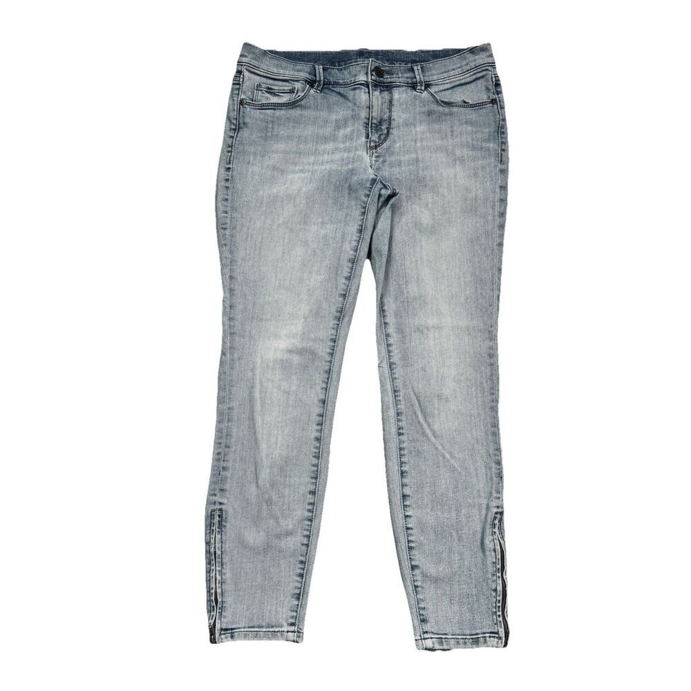 LOFT Modern Skinny Zip Ankle Jeans 28/6 (30x25) Blue Low Waist Stretch Womens